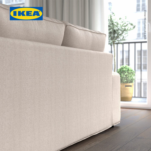 IKEA KIVIK Sofa 2 Dudukan Nyaman Minimalis Krem Muda