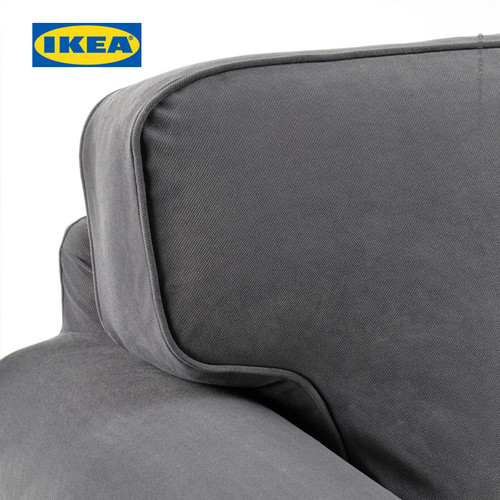 IKEA EKTORP Sofa 3 Dudukan Abu-Abu Tua Nyaman Berkualitas