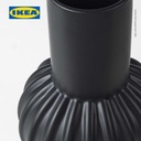 IKEA SKOGSTUNDRA Vas Bunga Hitam 27cm