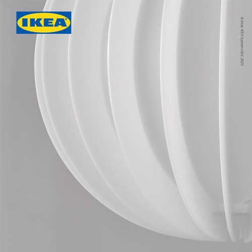 IKEA HAVSFJADER  Kap Lampu Gantung Putih Diameter 42cm