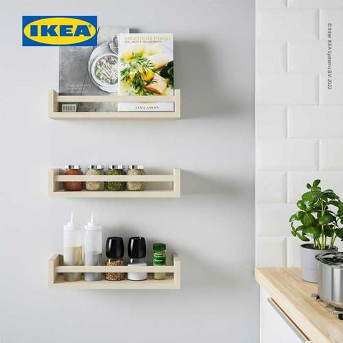 IKEA BEKVAM Rak Dinding Serbaguna Bahan Kayu