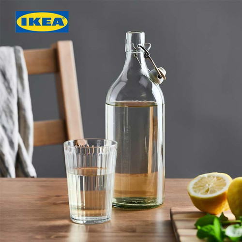 IKEA KORKEN Botol Air Minum 1L dengan penutup