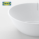 IKEA OFTAST Mangkuk Keramik Putih Ukuran 15cm