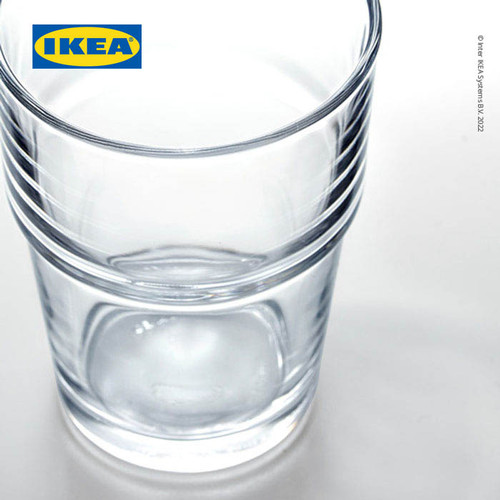 IKEA REKO Gelas Kaca Bening untuk Minum 17cl Isi 6 Pcs