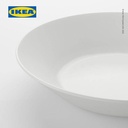 IKEA OFTAST Piring Keramik Cekung Putih 20cm