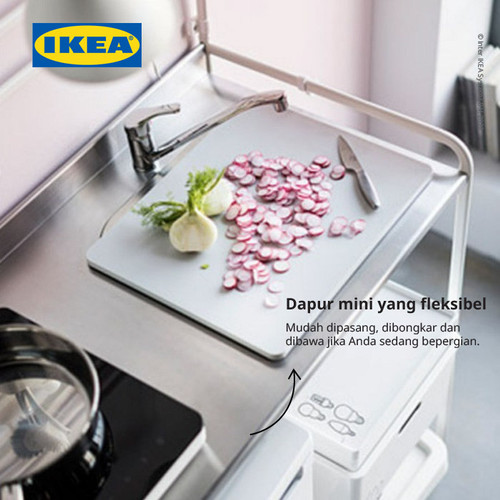 IKEA SUNNERSTA Dapur Mini Stainless Steel 112x56x139 cm