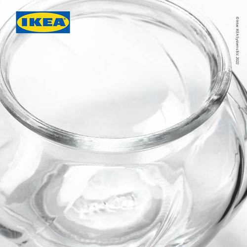 IKEA VILJESTARK Vas Bunga Kaca Dekorasi Kamar Diameter 8cm