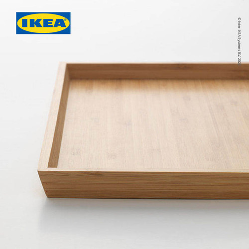 IKEA OSTBIT Nampan Makanan atau Minuman dari Bambu 25x33 cm