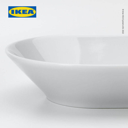 IKEA 365+ Piring Saji Keramik Putih 24x13cm