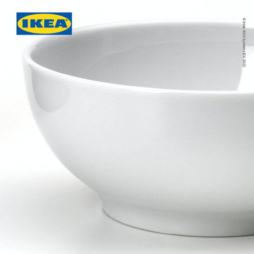 IKEA 365+ BOWL Mangkuk Tepi Bulat Putih 9cm Isi 2Pcs