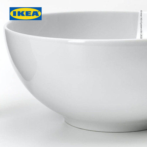 IKEA 365+ NN BOWL Mangkuk Tepi Bulat Putih 16cm