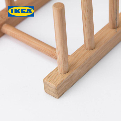 IKEA OSTBIT Tempat Piring Bahan Bambu Berkualitas