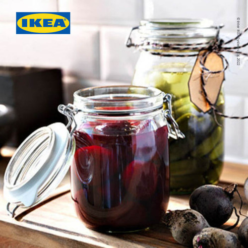 IKEA KORKEN Stoples dengan Penutup Kaca Bening 1.8l