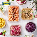 IKEA 365+ Tempat Makanan Kaca Persegi Panjang 1l