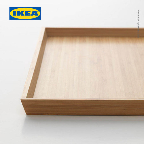 IKEA OSTBIT Nampan Makanan atau Minuman dari Bambu 20x28 cm