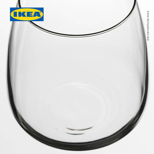 IKEA DYRGRIP Gelas Kaca Bening untuk Minum 36cl