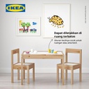 IKEA LATT Meja Belajar Anak dengan 2 Kursi Bahan Kayu