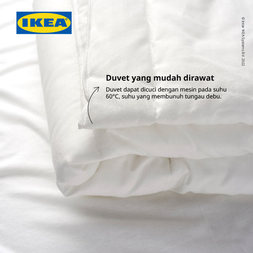 IKEA LEN Selimut Bayi 110x125 cm Putih Isian Poliester