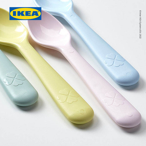 IKEA KALAS Sendok Makan Bayi Warna-Warni Isi 4pcs BPA Free