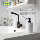 IKEA STORAVAN Perlengkapan Mandi Putih Set Isi 3