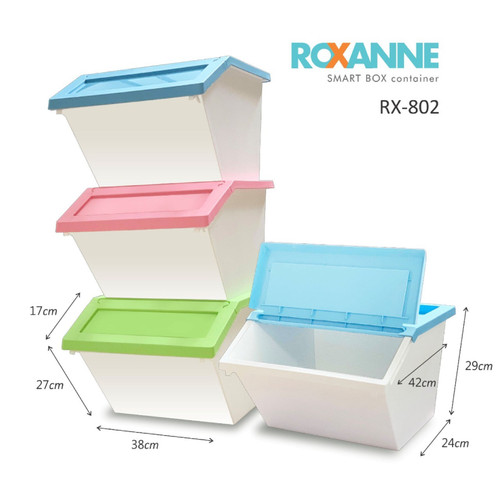 Kontainer Plastik Roxanne RX-802 / Container Box Tempat Penyimpanan