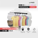 Jemuran Dinding Baju Alumunium Liveo LV-308 / Jemuran Lipat Gantung