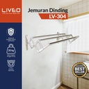 Jemuran Dinding 1m Stainless Steel ANTI KARAT LIVEO LV304