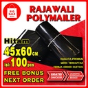 Plastik Polymailer 45 x 60CM isi 100pcs RAJAWALI Olshop +Perekat