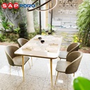 SAPPORO SAVONA - Meja Makan Set Marmer | Dining Set Marmer