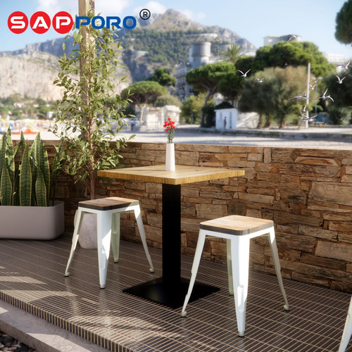 SAPPORO DOKKA - Meja Makan Set | Meja Tolix Set | Dining Table Set