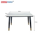 SAPPORO ACERENZA - Meja Makan Set Marmer | Dining Set Marmer