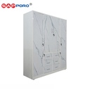 SAPPORO IMOLA - Lemari Pakaian Besi 4 Pintu | Steel Wardrobe 4 Doors