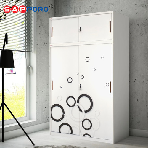 SAPPORO PERUGIA - Lemari Pakaian Besi Sliding Door