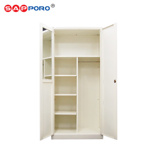 SAPPORO ANCONA - Lemari Pakaian Besi 2 Pintu | Steel Wardrobe 2 Doors