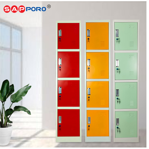 SAPPORO KOLN 4 - Loker Besi 4 Pintu | Steel Locker 4 Doors