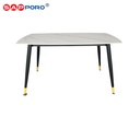 SAPPORO FERRARA - Meja Makan Marmer Rock Beam | Dining Table