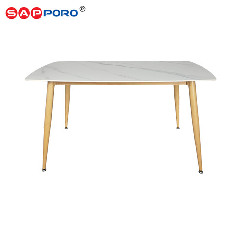 SAPPORO PESCARA - Meja Makan Marmer Rock Beam | Dining Table