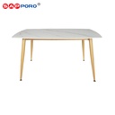 SAPPORO PESCARA - Meja Makan Marmer Rock Beam | Dining Table