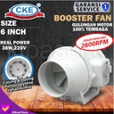 Inline Duct Fan PP Plastik 6" Hydroponic Fan/Mixed Flow/Extractor Fan