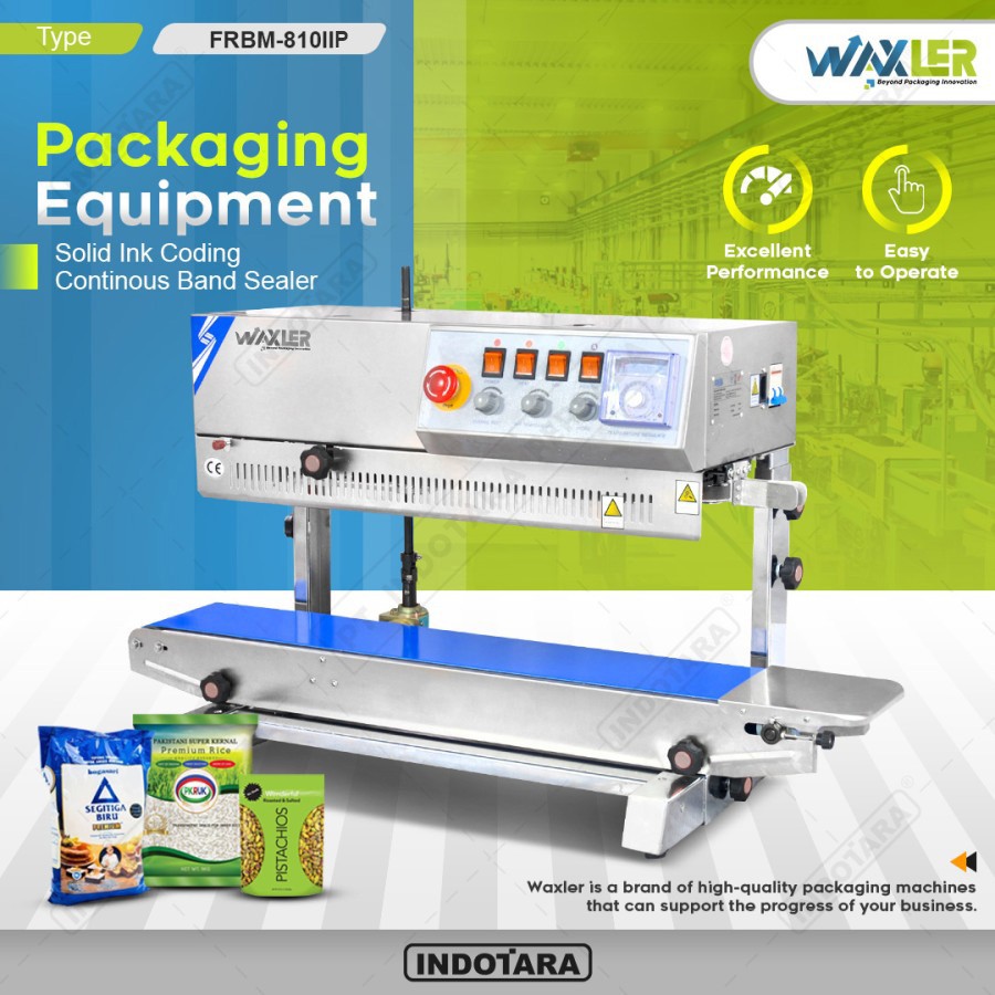 Mesin Continuous Sealer With Solid Ink Coding Waxler - WLRBM 810IIP