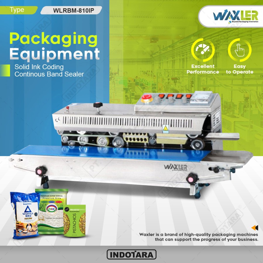 Mesin Continuous Sealer With Solid Ink Coding Waxler - WLRBM 810IP