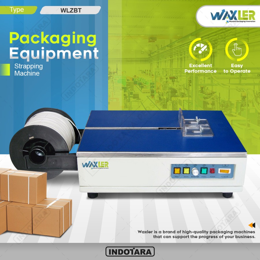 Mesin Strapping Packing Dus Ikat Semi Automatic Waxler - WLZBT