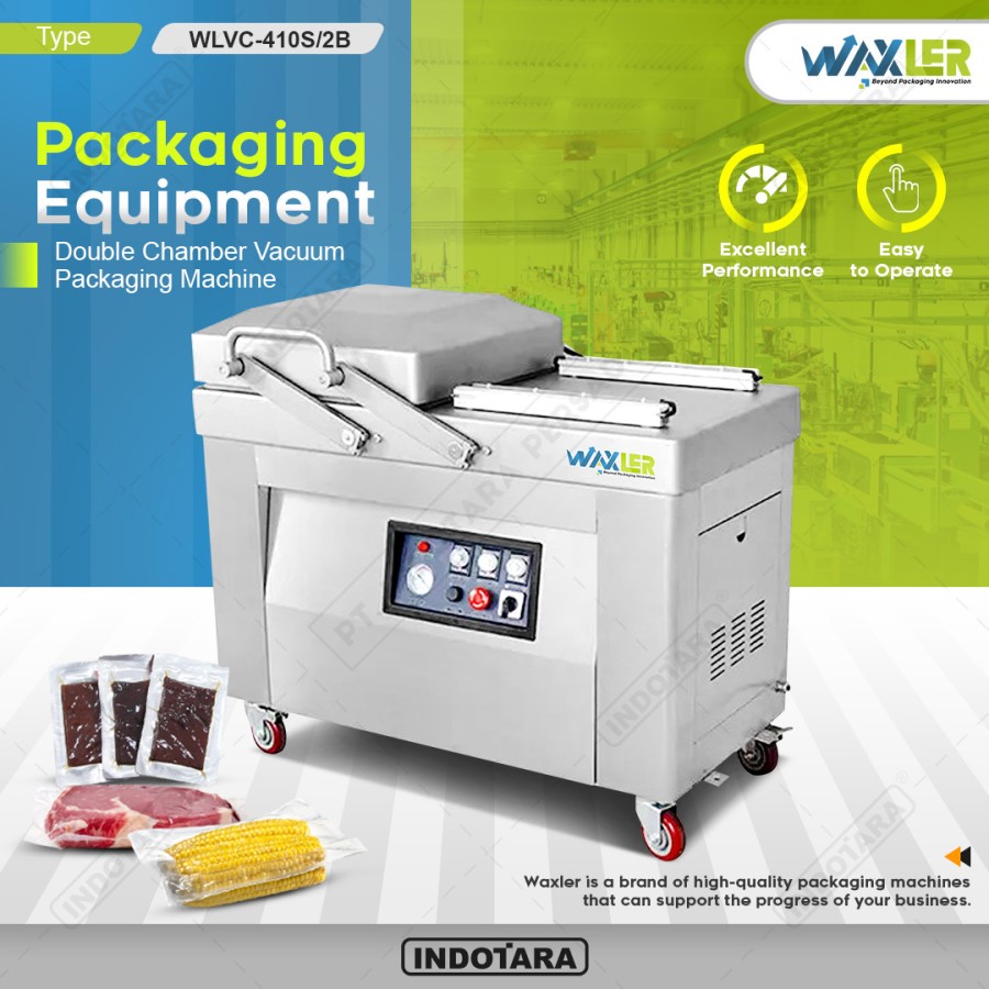 Mesin Vacuum Sealer Double Chamber Packaging Waxler - WLVC 410S/2B