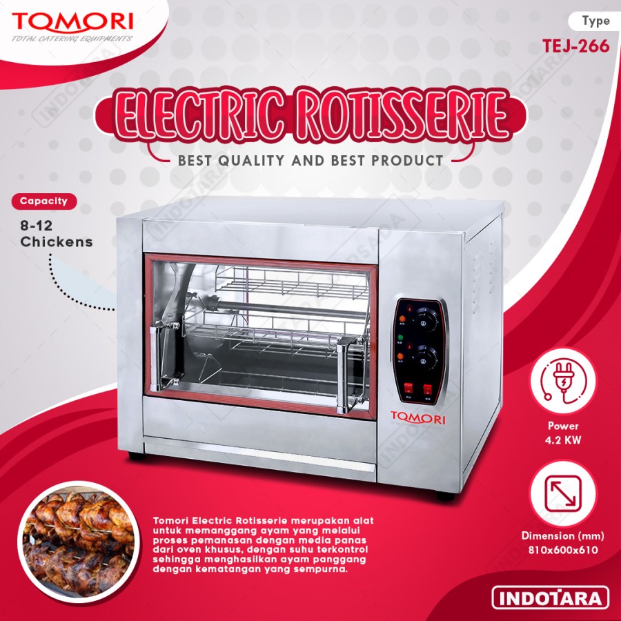 Electric Rotisserie / Mesin Pemanggang Tomori - TEJ266