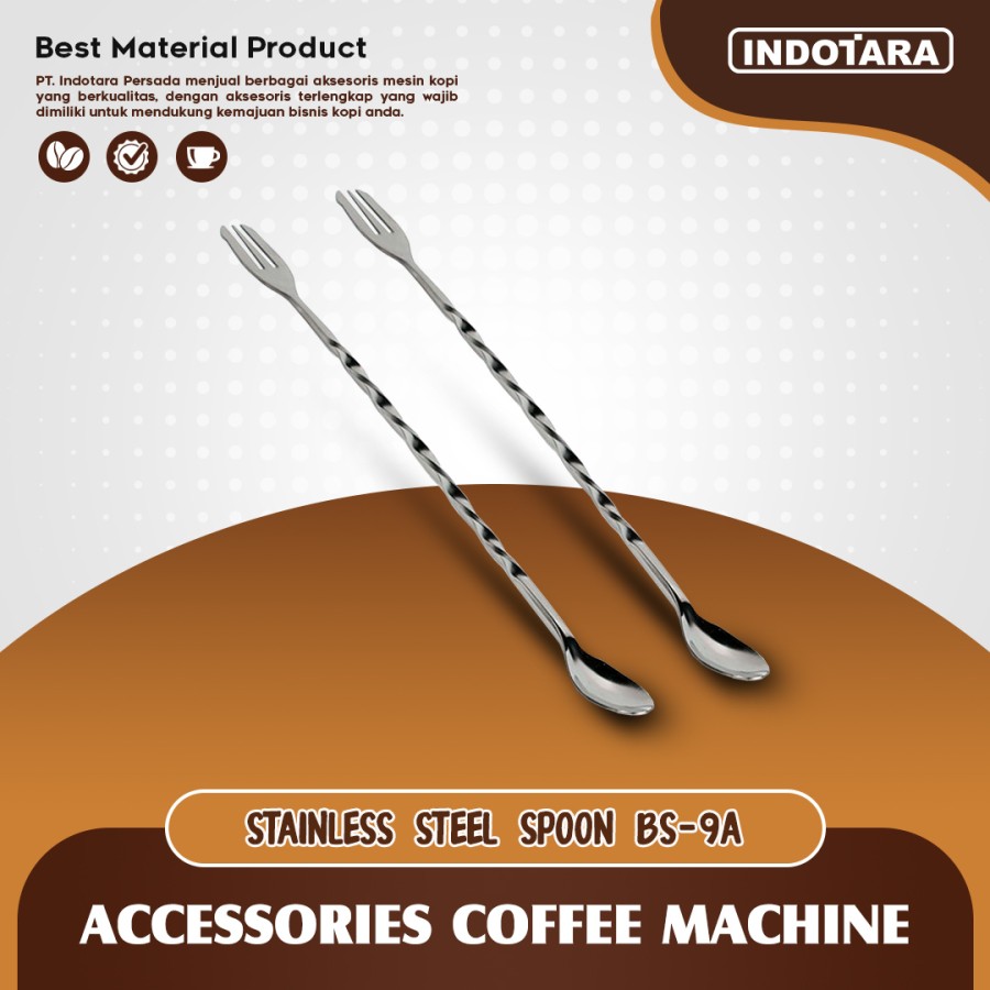 Sendok Makan Stainless Steel Spoon Coffee Tea - BS9A