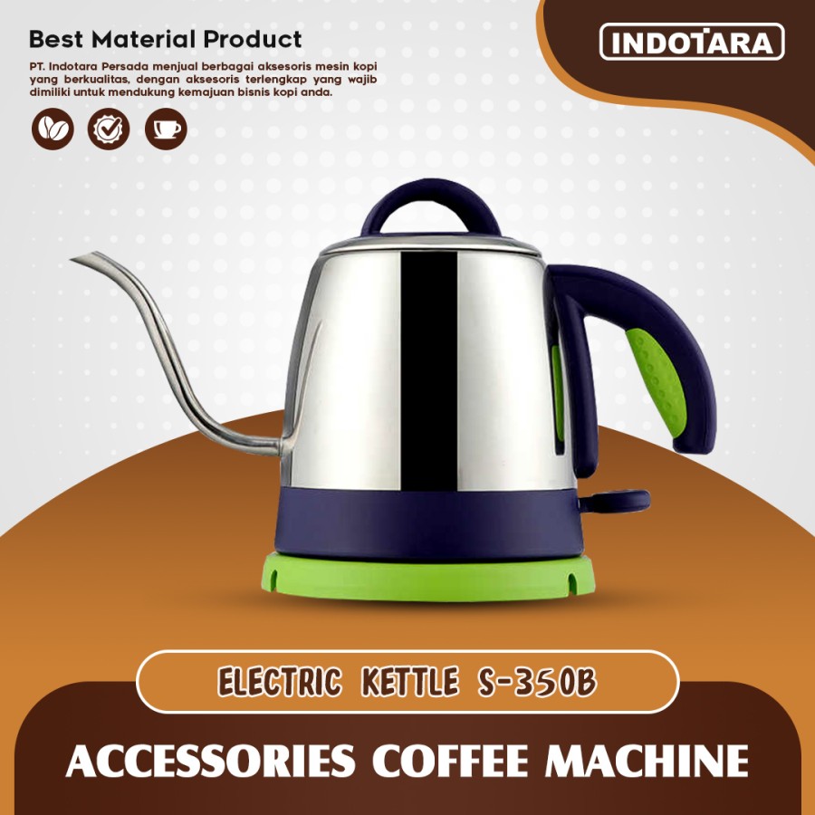 Teko Listrik Stainless Steel Pemanas Air Kettle Electric - S350B