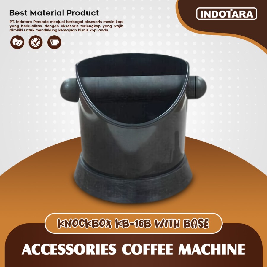 Tempat Ampas Kopi / Coffee Knock Box Mini With Base - KB16B