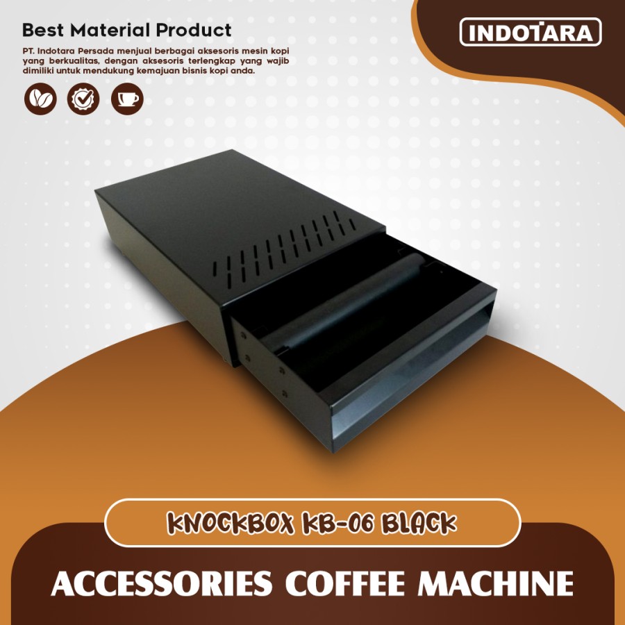 Tempat Ampas Kopi / Coffee Knock Box Drawer - KB06 Black