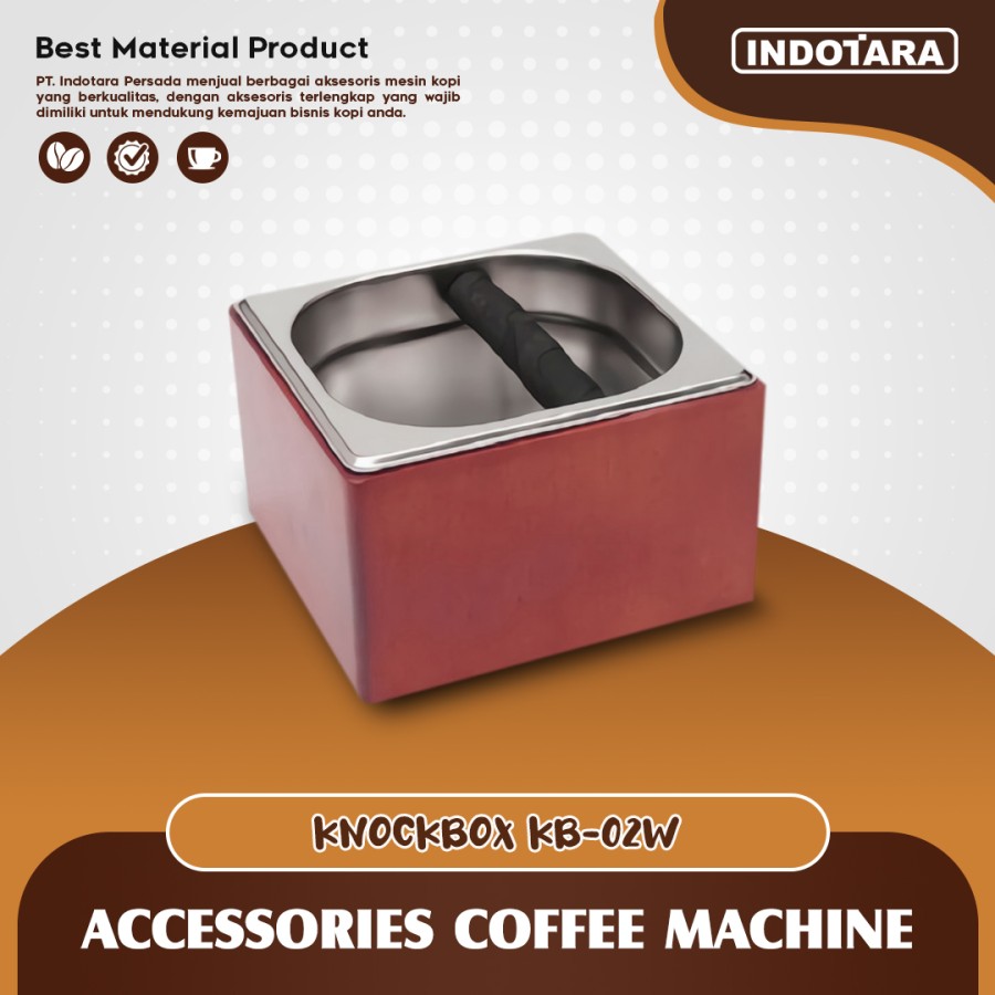 Tempat Ampas Kopi / Knock Box Coffee with Solid Wood - KB02W