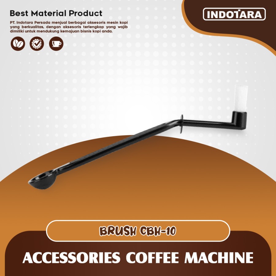 Sikat Mesin Kopi / Group Head Brush With Spoon - CBH10